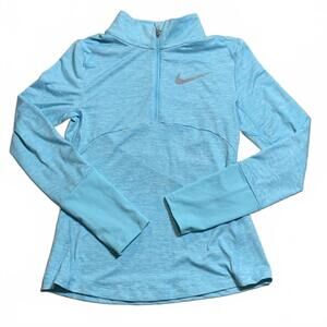 Nike Light Blue Half-Zip Athletic Pullover size M‎